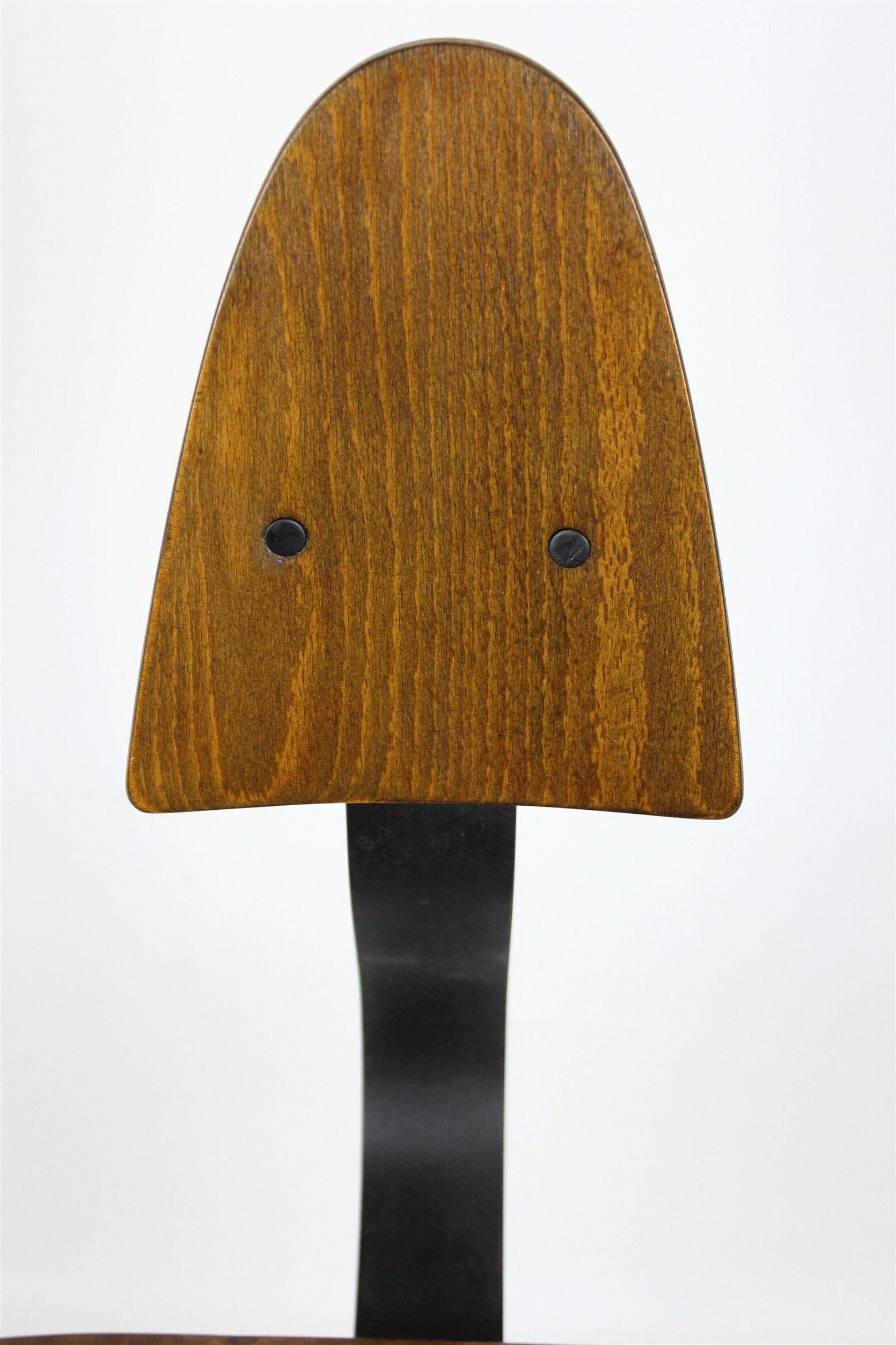 Industrial steel and wood swivel chair from Tomáš Baťa, 1940s