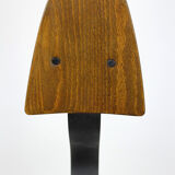 Industrial steel and wood swivel chair from Tomáš Baťa, 1940s