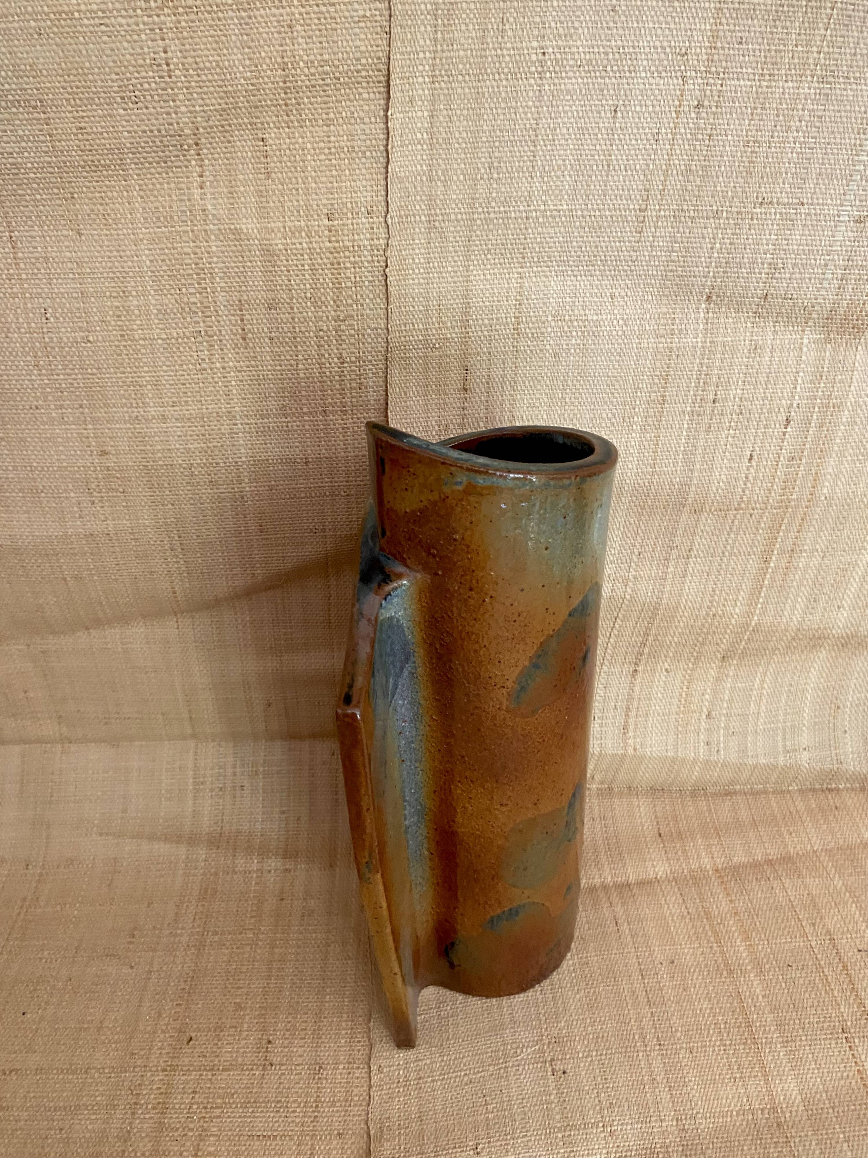 Free-form ceramic vase from the 1970s.