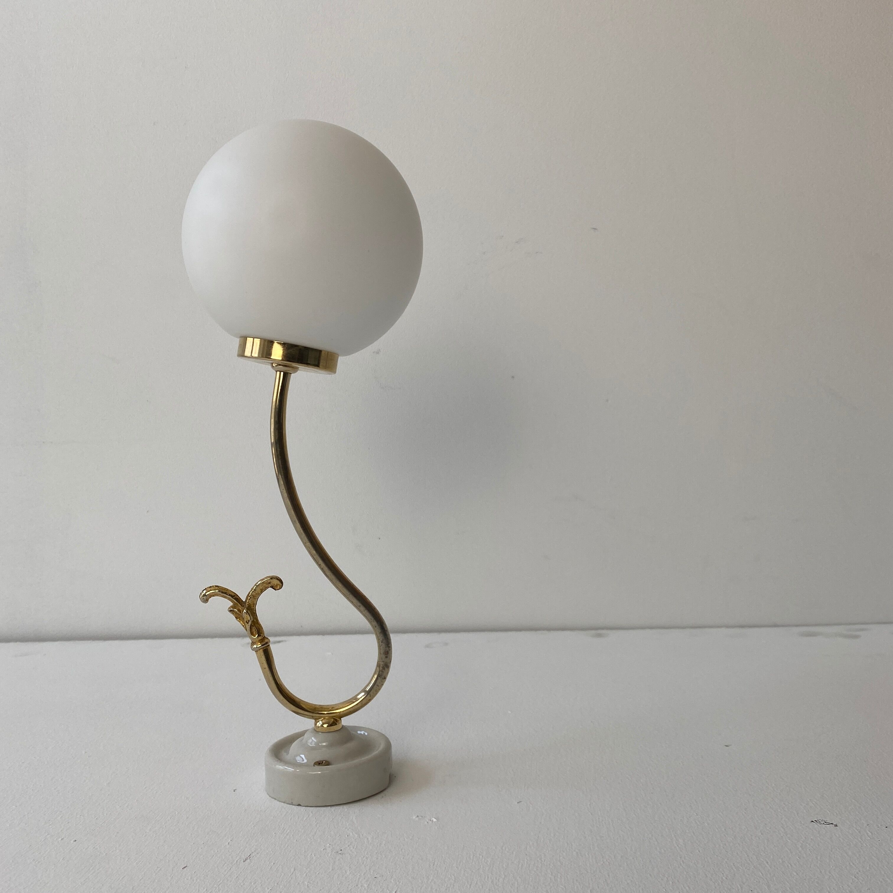 LOT 2 OLD OPALINEVINTAGE WALL LAMPS