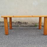 Italian pine and glass coffee table