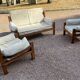 Pierre Chapo Set – 2 S15 armchairs and S22 sofa