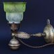Antique Brass Gimbal Table Lamp Navy Ship Marine Massive Brass - Wall Light