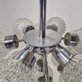 Large Glass Globe Chandelier by Richard Essig, Germany, 1960s