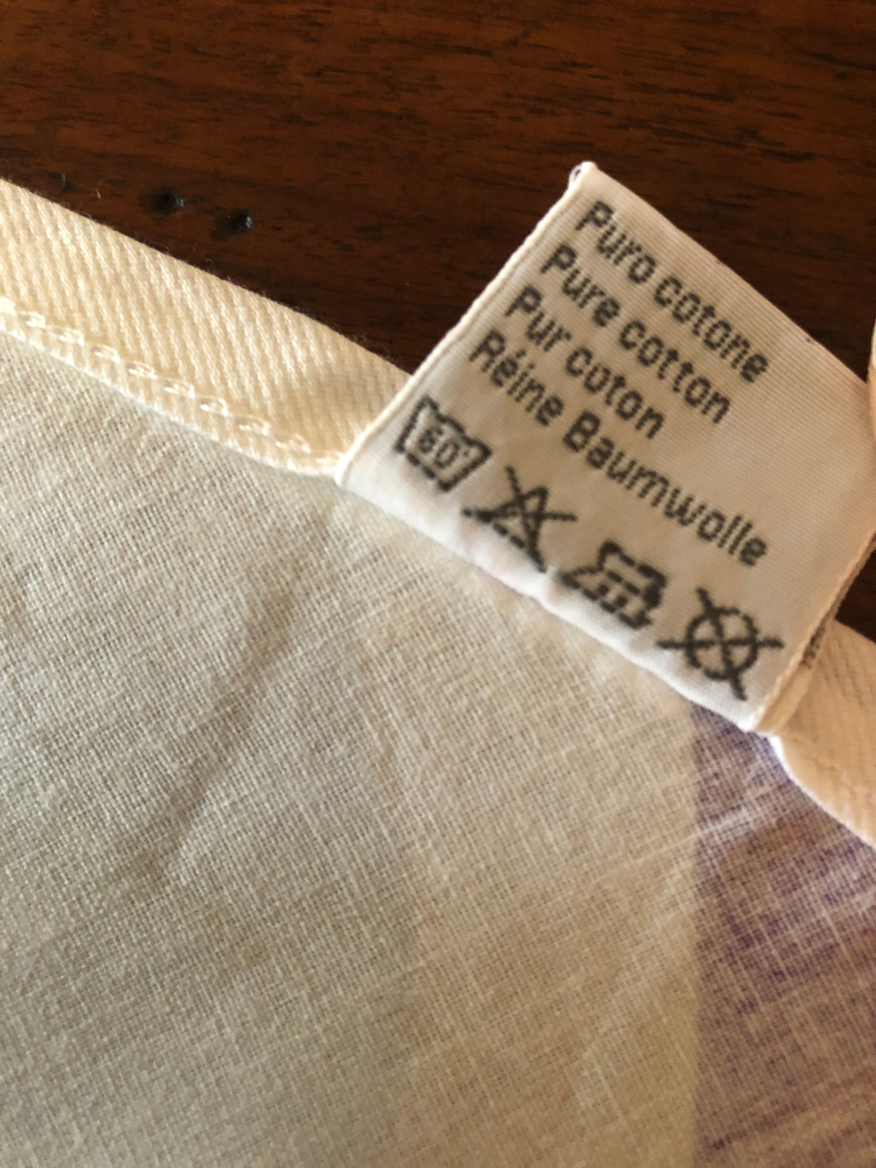 Nappe design Gualtiero Marchesi et 8 serviettes assorties
