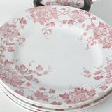 Assiettes plates terre de fer St Amand et Hamage