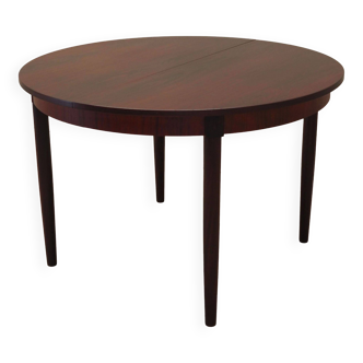 Round rosewood table, Danish design, 1970s, production: Denmark