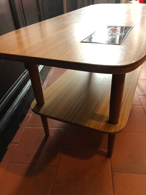 Scandinavian coffee table compass foot