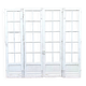 Suite of four passage doors with small tiles 20th century