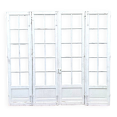 Suite de quatre portes de passage a petits carreaux XX siècle