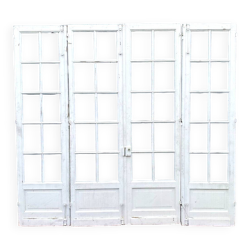 Suite de quatre portes de passage a petits carreaux XX siècle