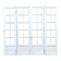 Suite of four passage doors with small tiles 20th century