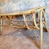Rattan coffee table