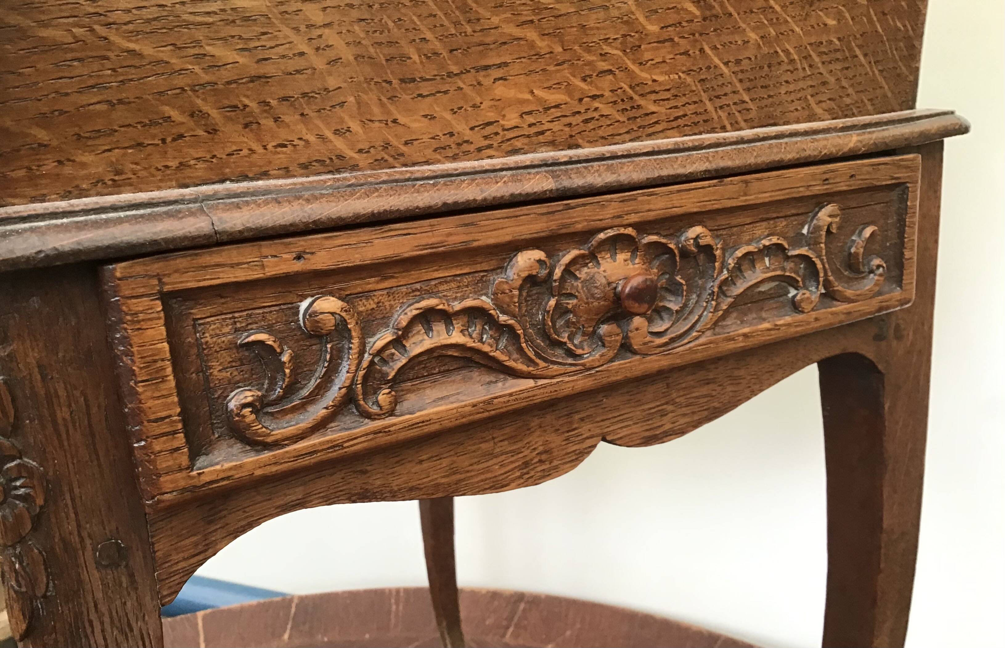 Bedside table - Oak - Louis XV Style - 19th century
