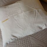 Métis cushion old ecru Monograms RS creation