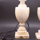 Set of 2 Vintage Neoclassica Alabster Table Lamp by Gregoretti & co.
