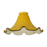 Amber blown glass lampshade