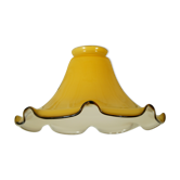 Amber blown glass lampshade