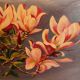 Framed painting signed Patrigeon oil on canvas with the tree in bloom