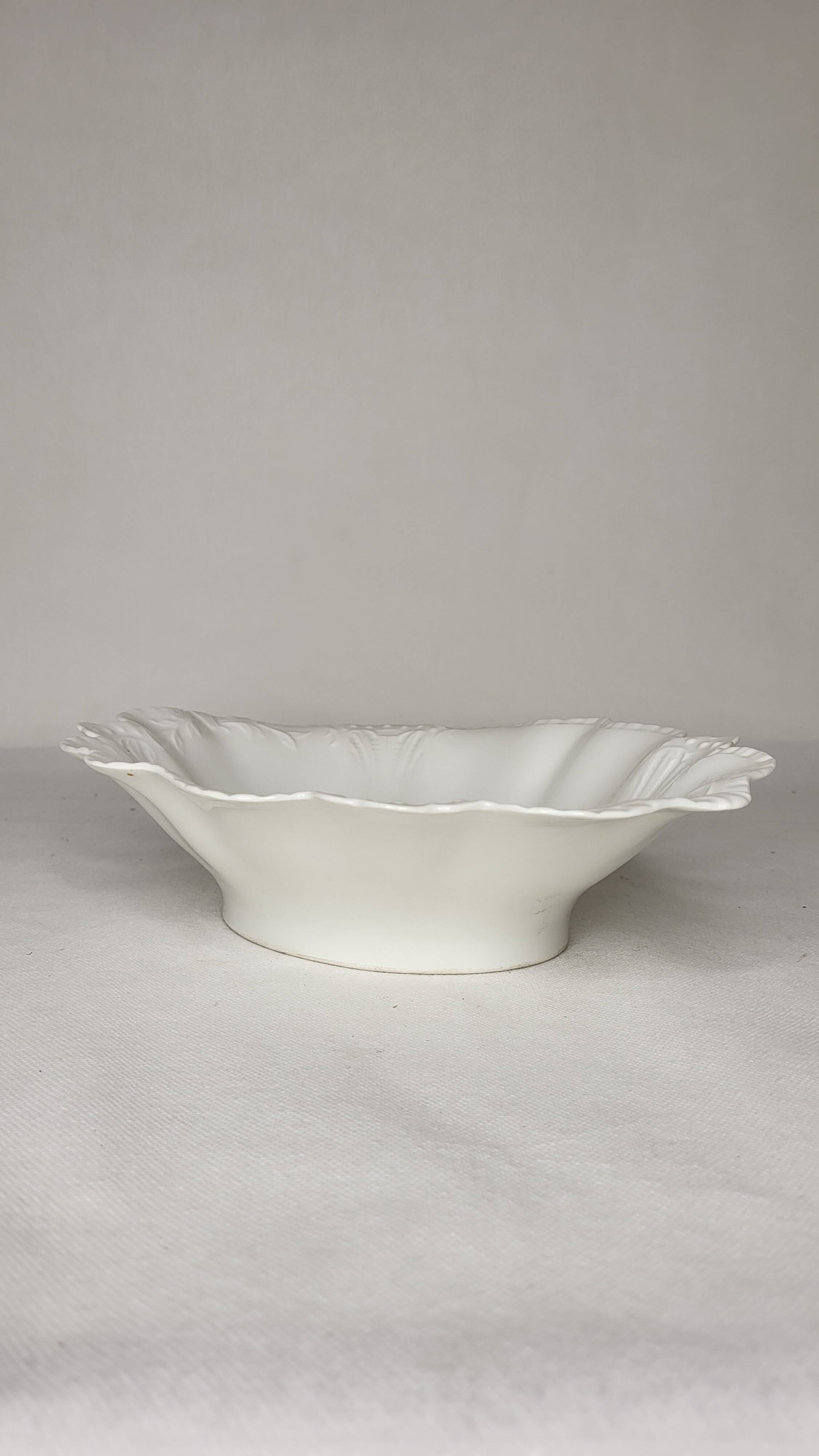 Limoges porcelain dish / basket 19th century