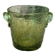Blown glass ice bucket signed Biot Collector