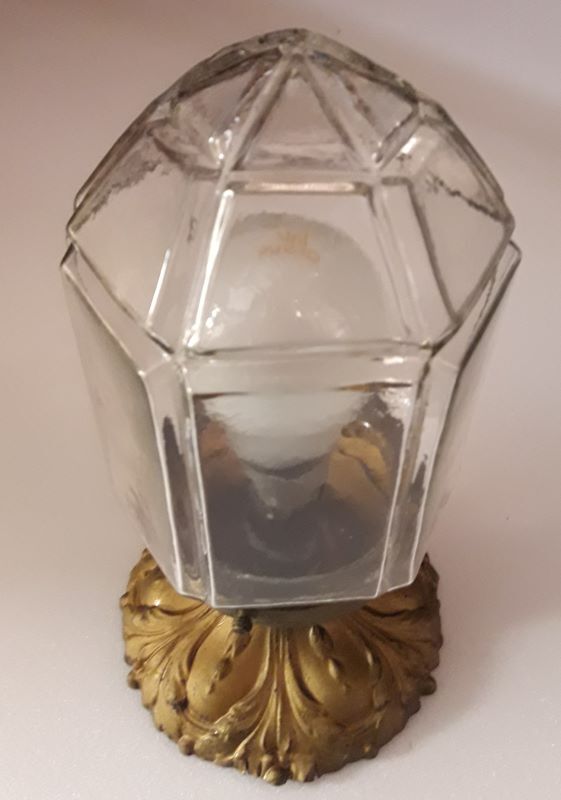 Brass and Napoleon III glass