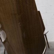 Set of 6 Baumann model 840 G2S chairs in varnished mahogany finish, 1963