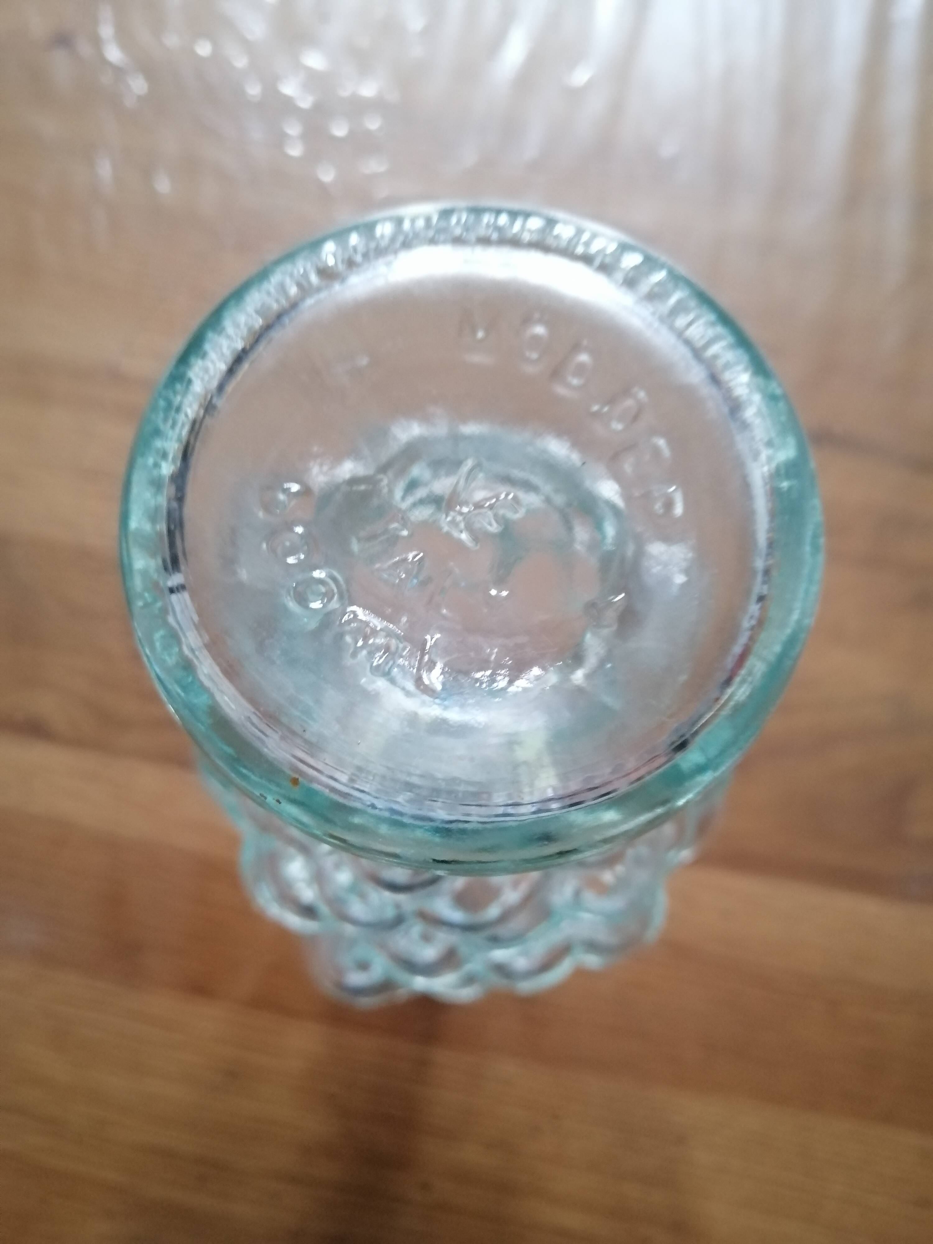 Italian transparent bubble carafe