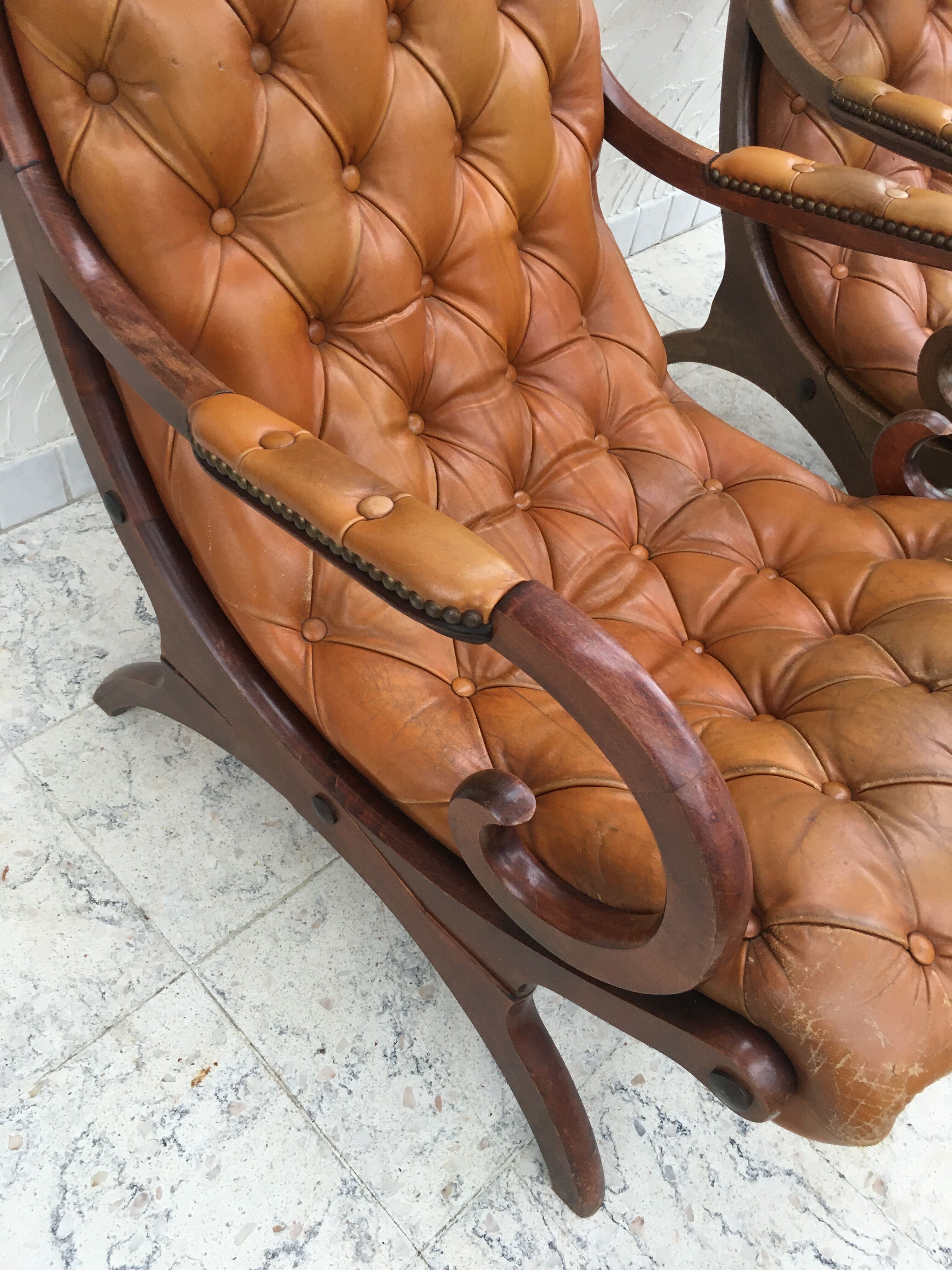 Chesterfield chairs duo