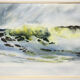 Pendant d'aquarelles Marine abstraite par Françoise Lepage