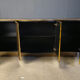 Brass credenza by Belgochrom, 1980s