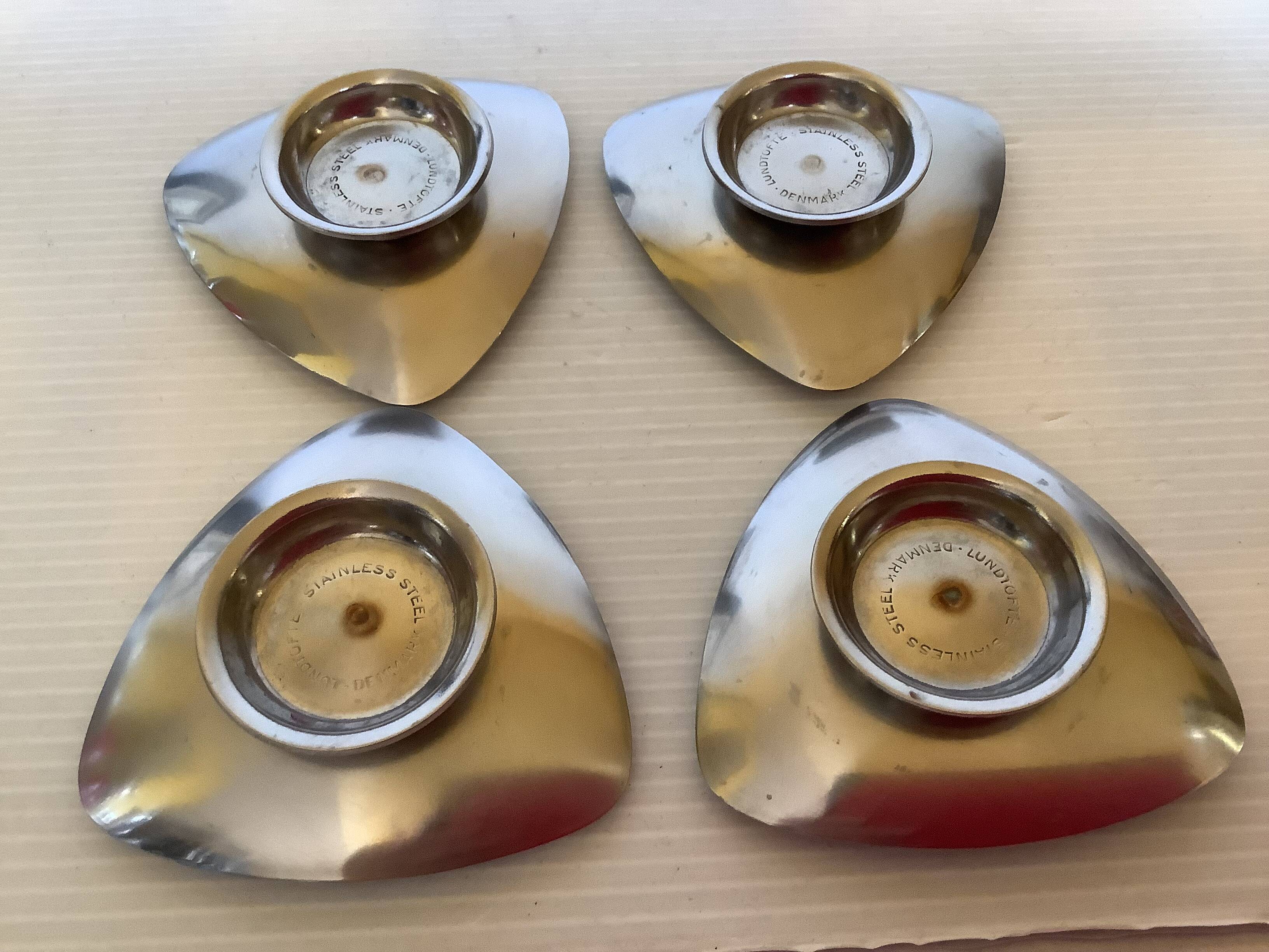 Four Scandinavian candlesticks from the 60s