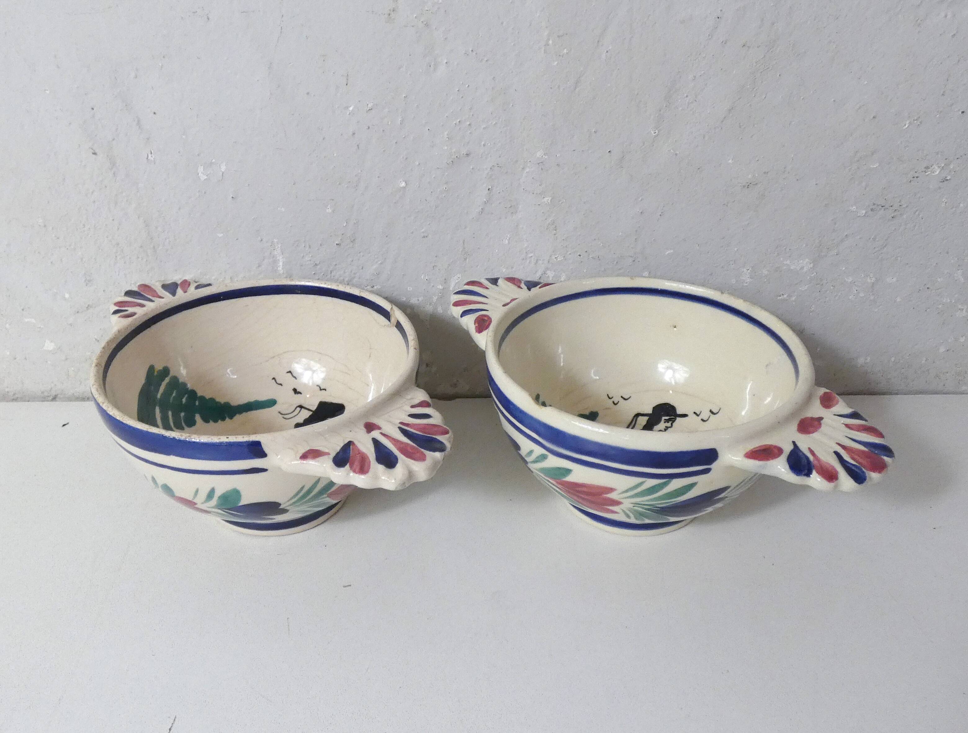 HB Quimper 2 old bowls