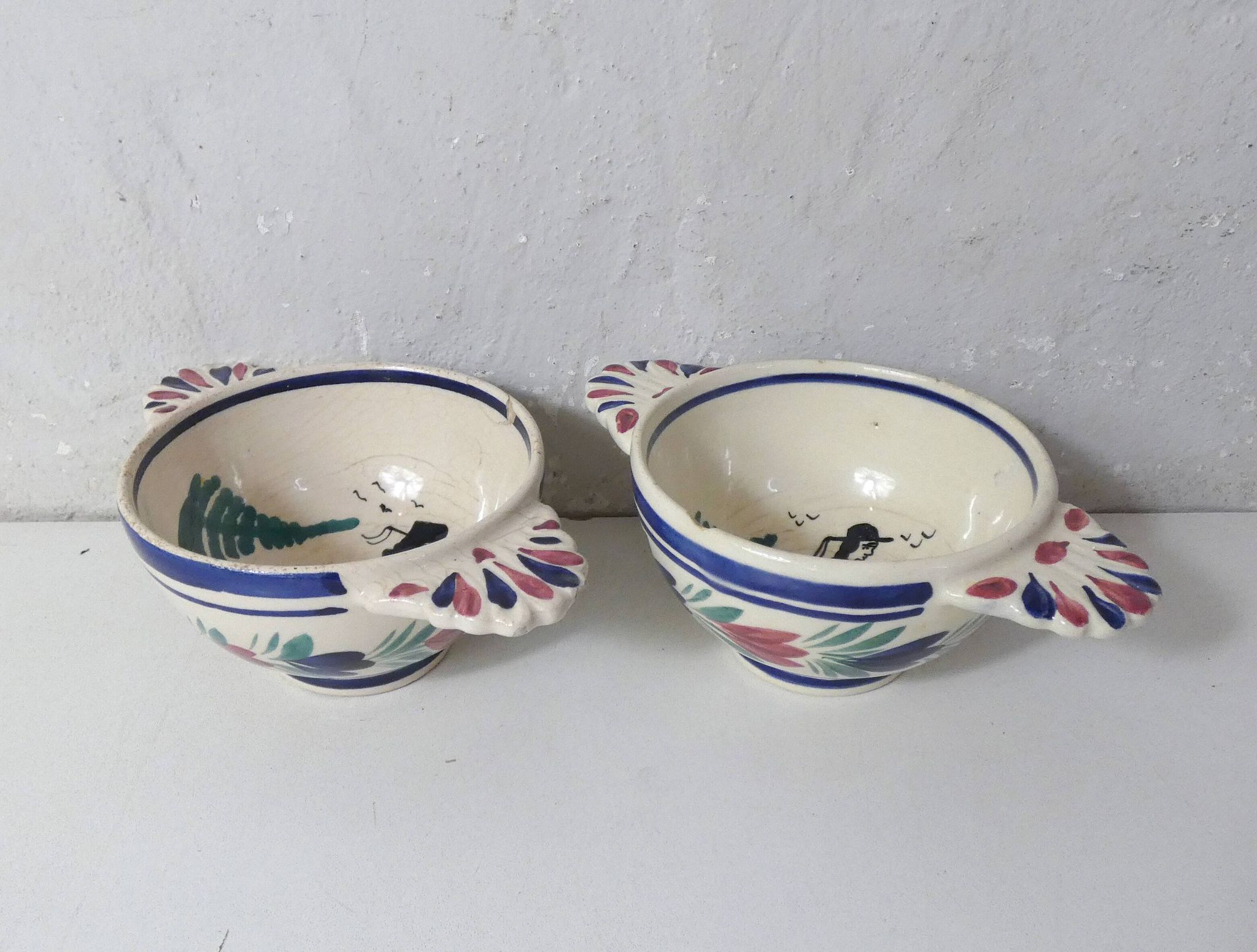 HB Quimper 2 old bowls