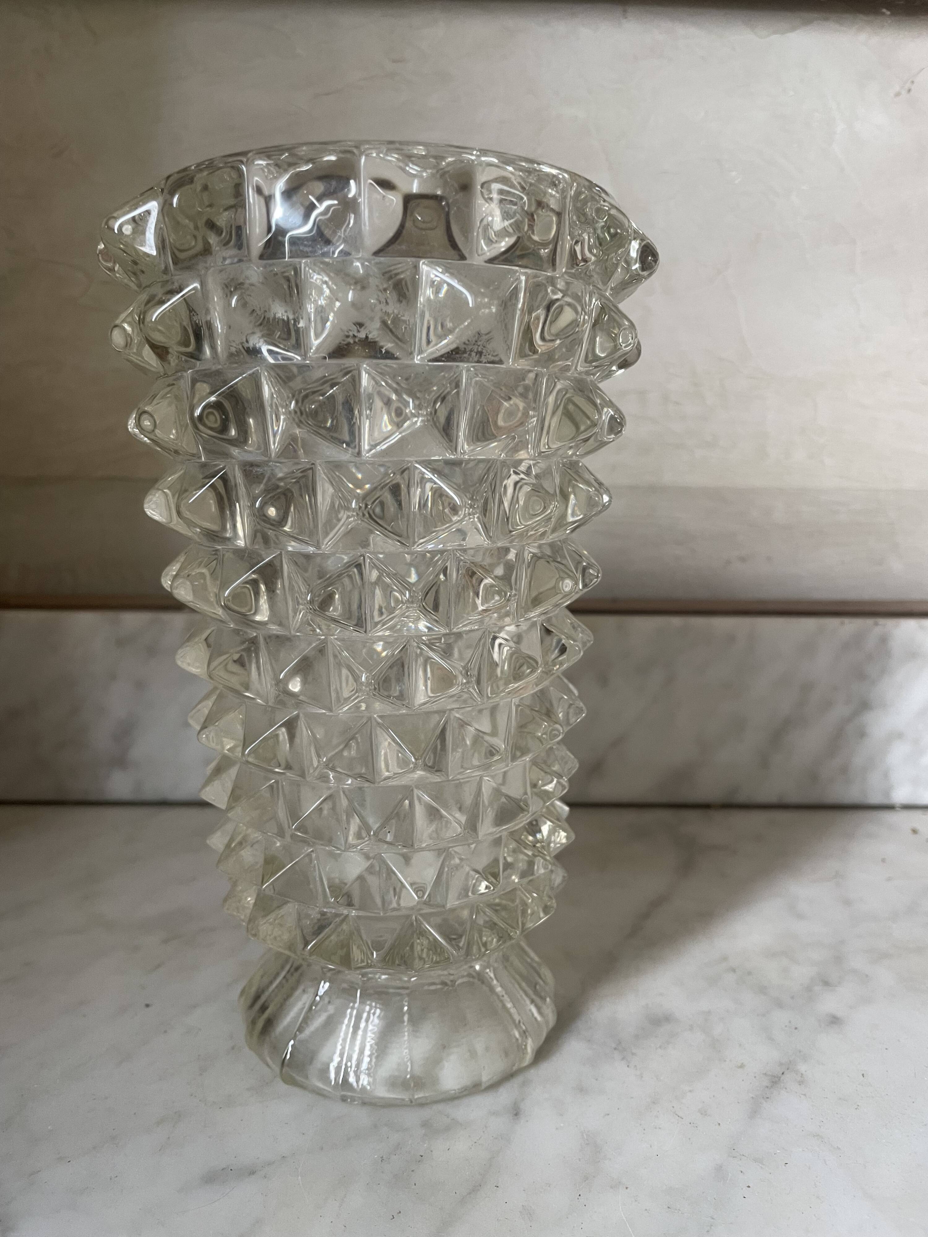 Rostrato Vase in Murano Glass, 1960s