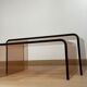 2 altuglas smoked nesting coffee table, 1970s
