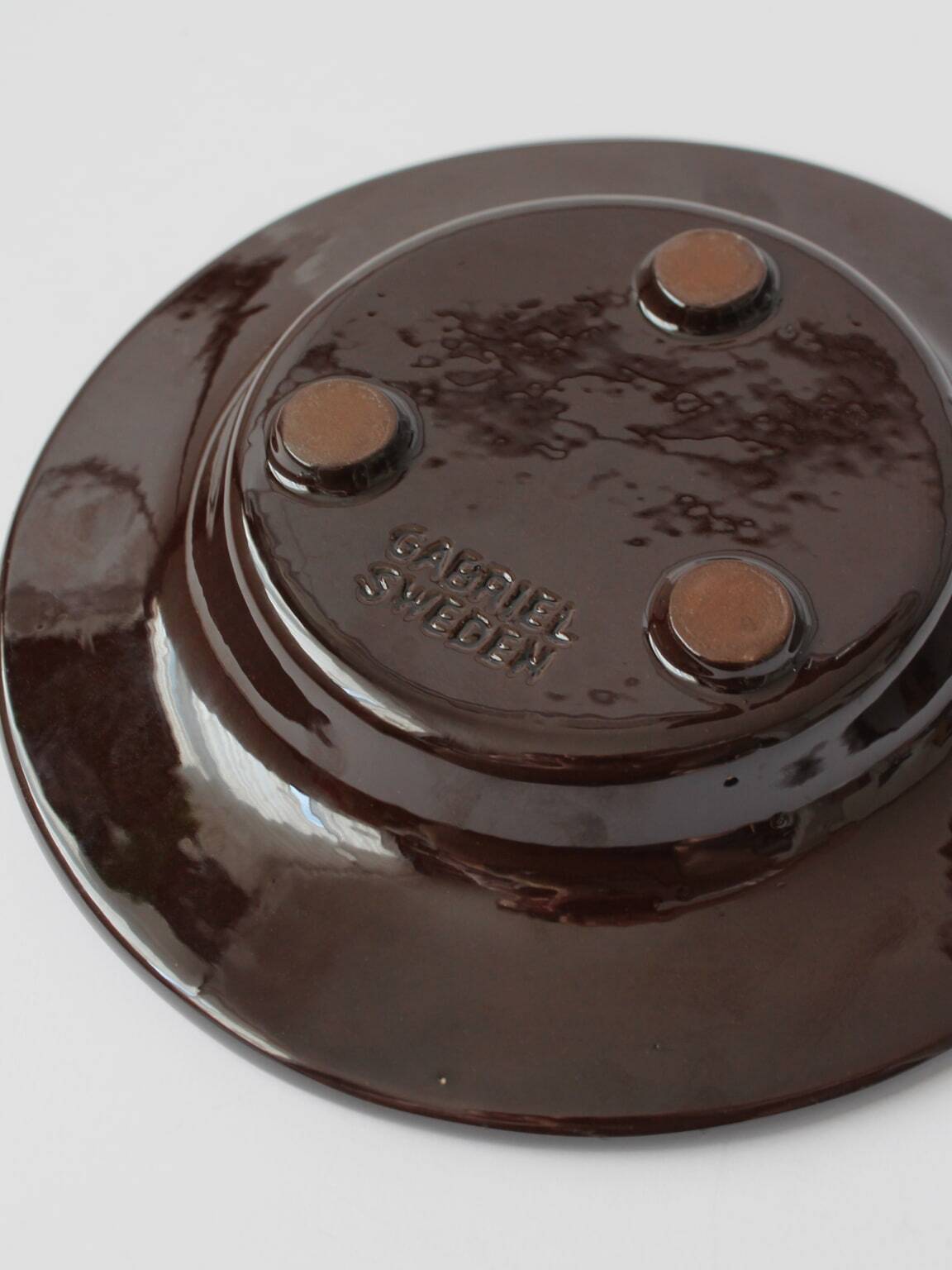 Assiette décorative vintage en céramique Gabriel, Suède, années 1960