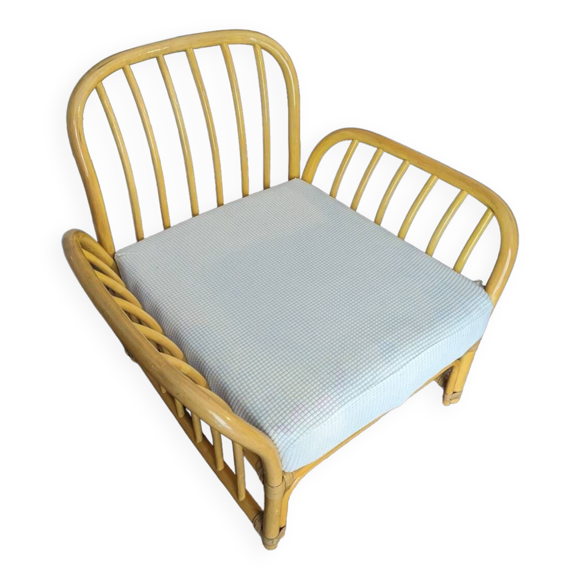 Rattan armchair from Maison Maugrion