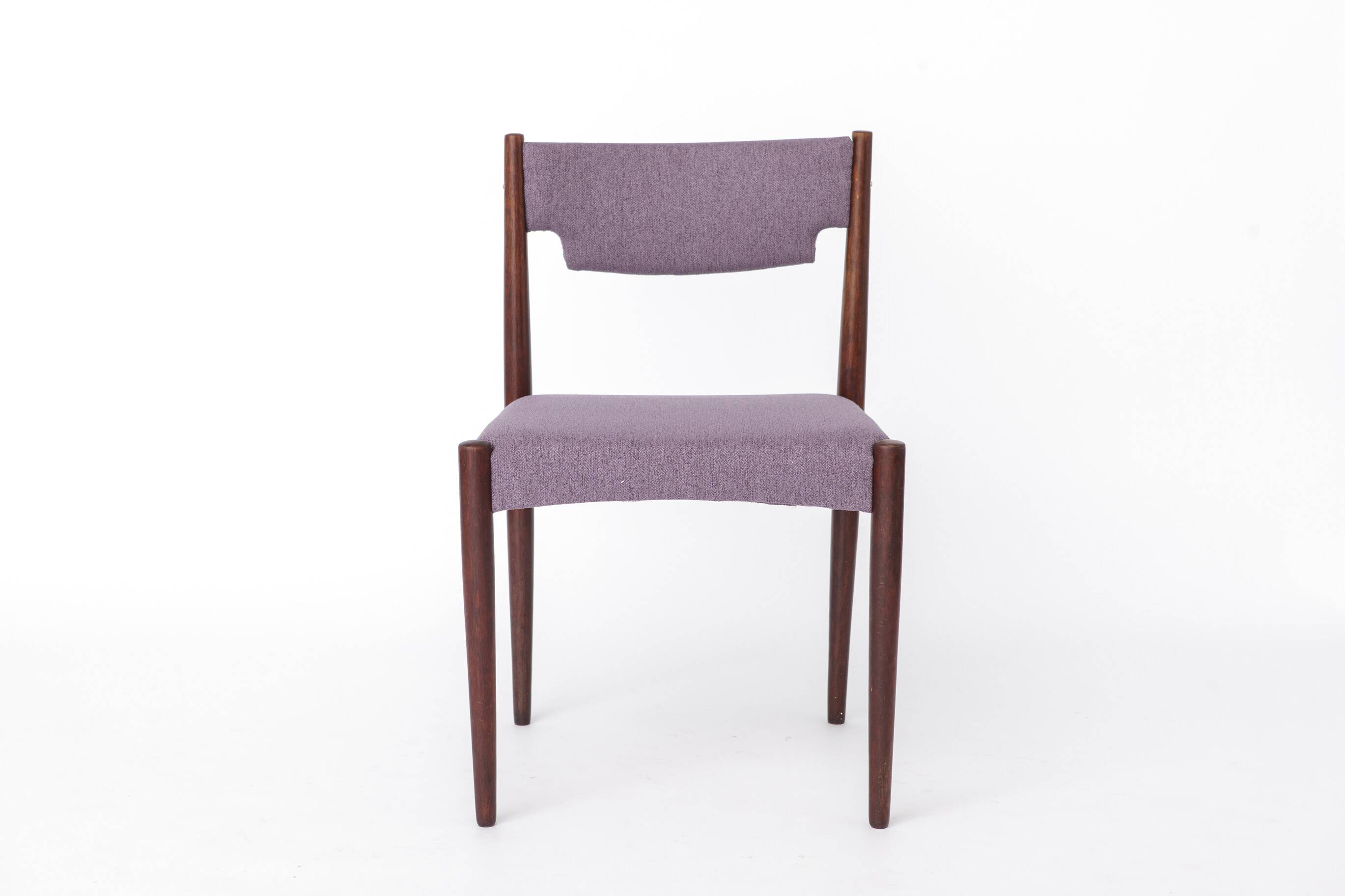Chaises de salle à manger vintage par lot de 2, Allemagne années 1960, bois de hêtre teinté foncé