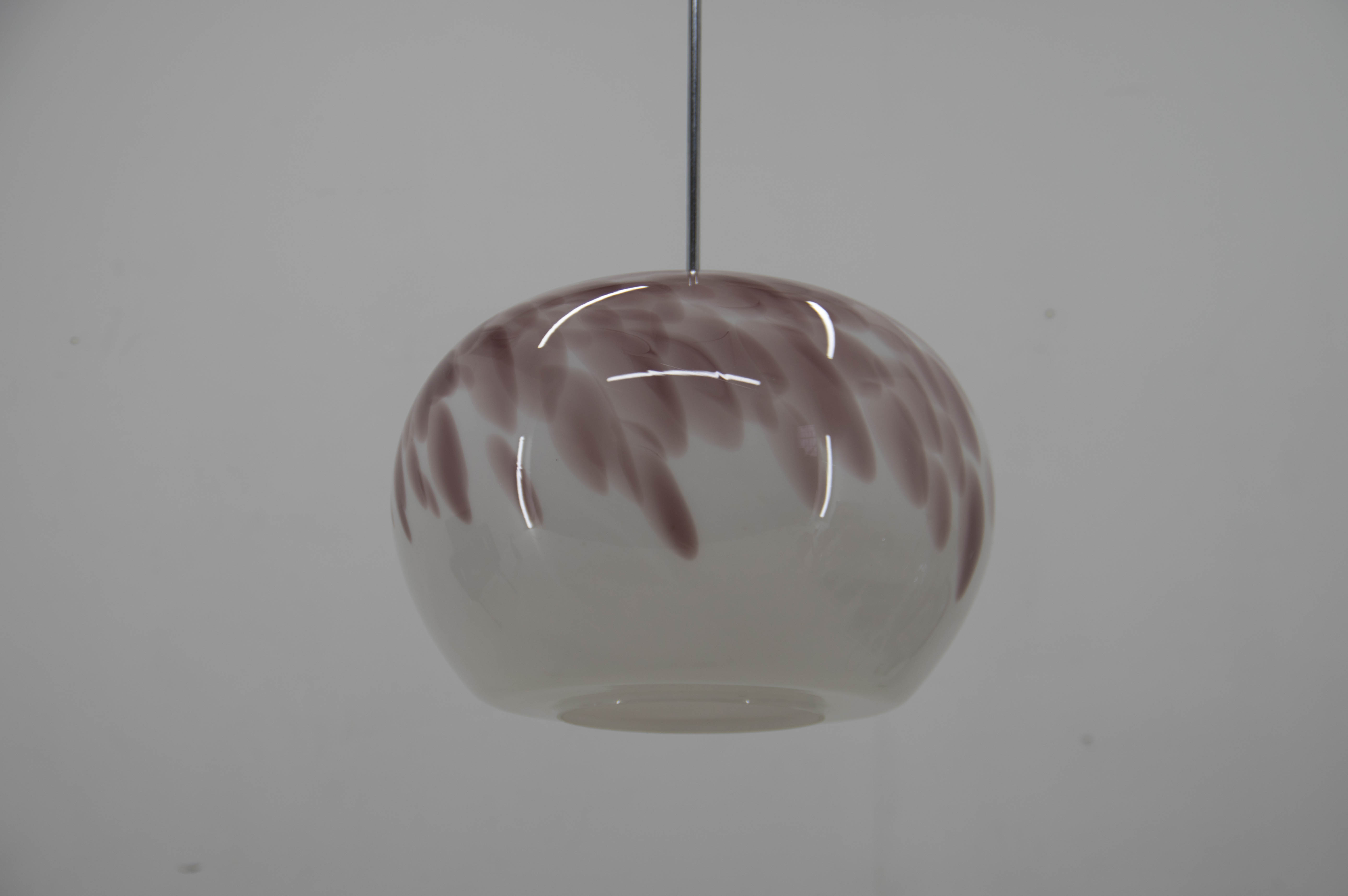 Art Glass Pendant, Czechoslovakia, 1970s