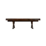 Table basse en fonte et bois
