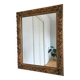 Miroir mural en bois doré antique français en or