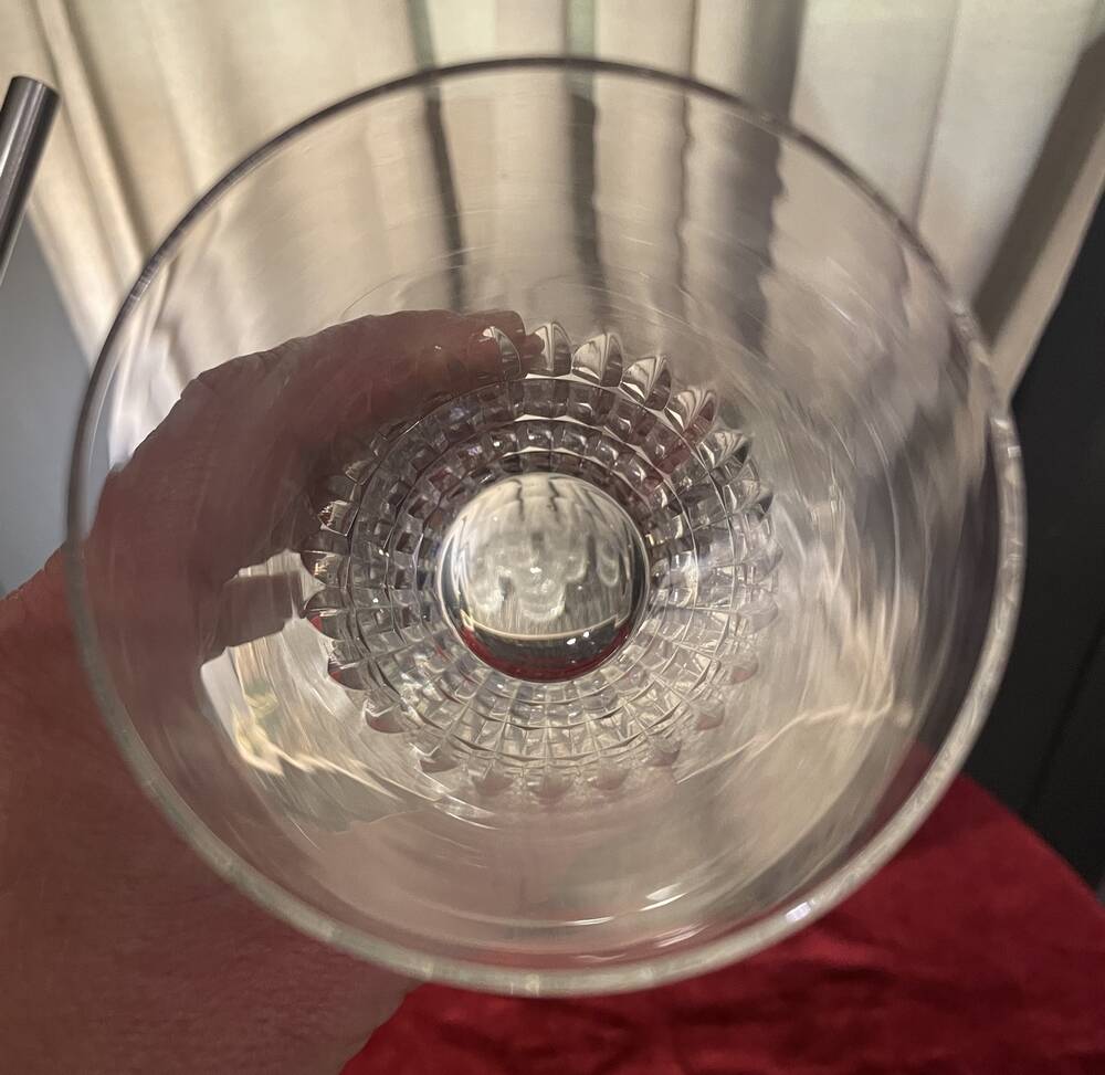 Set of 6 daum crest crest long drink orangeade glasses