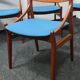 A set of 6 Vintage Danish design dining chairs by Vestervig Eriksen