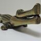 Nutcracker zoomorph alligator crocodile brass xl 35cm vintage