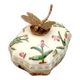 Cracked Ceramic Jewellery Box – Bronze Dragonfly