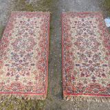 Pair of Hand-knotted Persian Kirman Wool Rugs