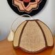 Suspension en rotin vintage forme fleur