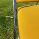 Chaises pliantes vintage en velours et métal chromé