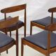 4-Pack Scandinavian chairs 1960